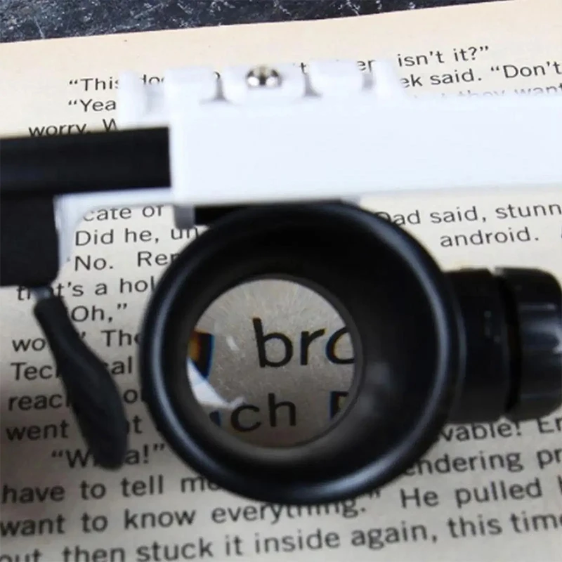 Magnifying Glass with LED Light Head-wearing Glasses Jewelry Loupe Welding Soldering Tools 8X 15X 23X image 5