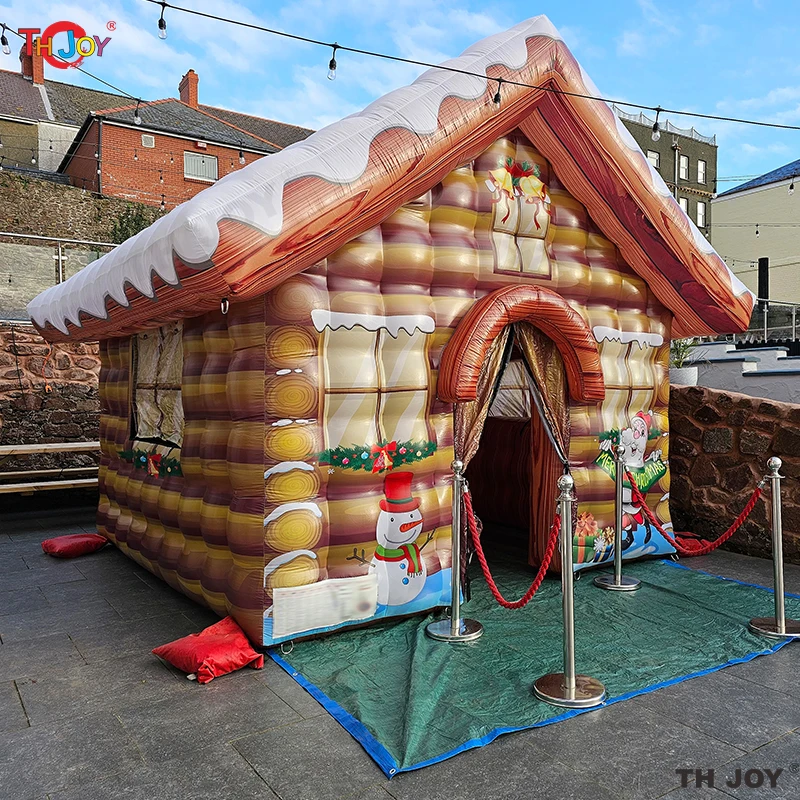 Grotte gonflable Père Noël pour la décoration de la maison, tente de maison, beau design, nouveau, 2025