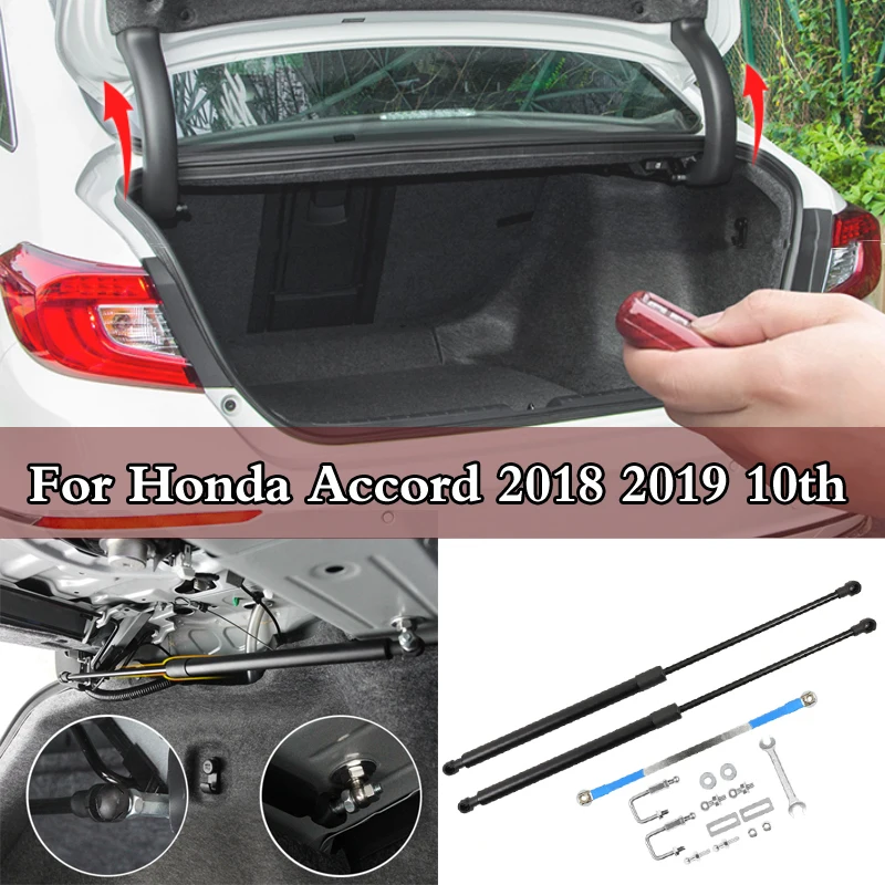 Refit Rear Door Trunk Support Hydraulic Rod Strut Spring Bars Gas Shock Bracket 2Pcs/Set For Honda Accord 2018 2019 10th