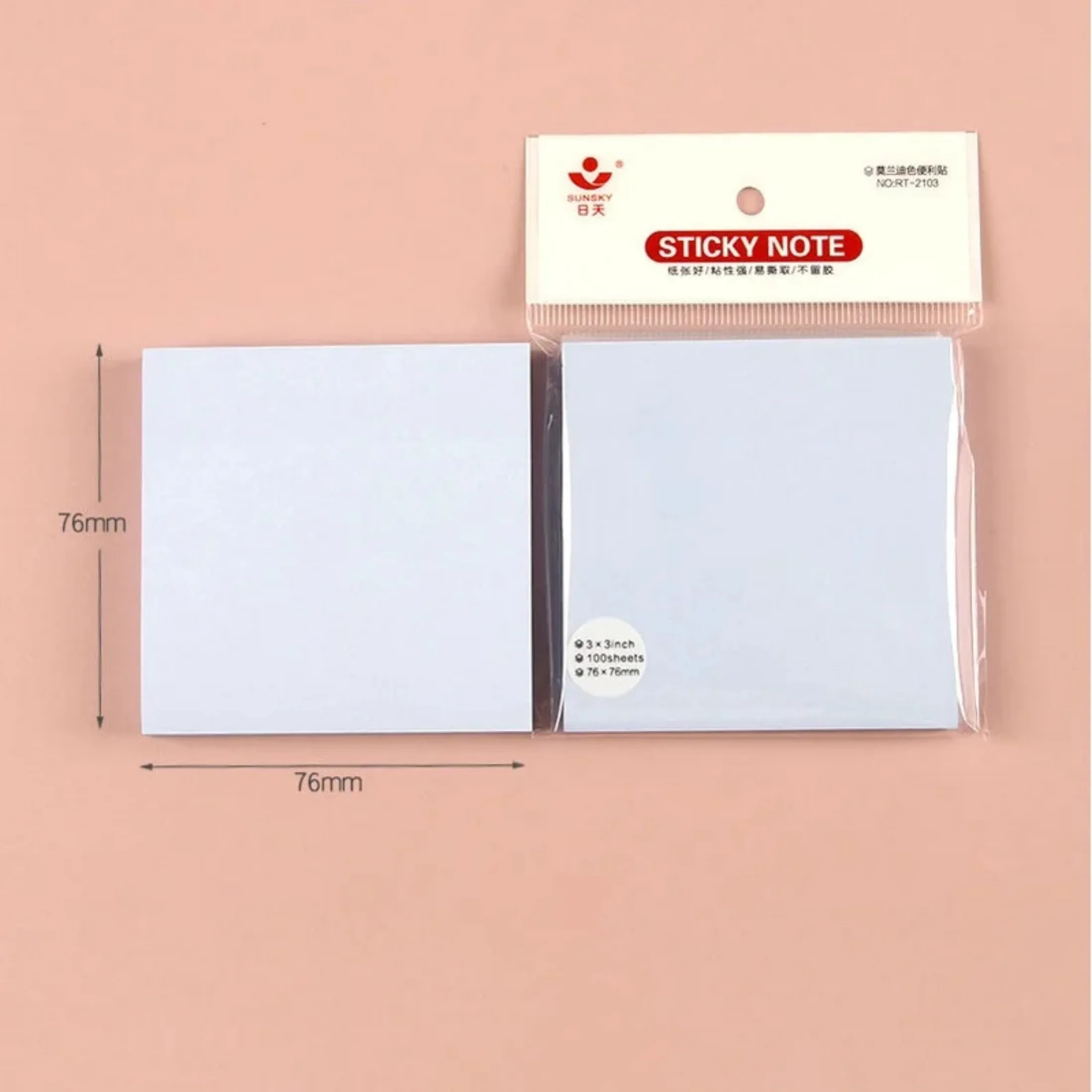 100Sheets 76*76mm Pure Color Paper Memo Pad Sticky Notes Bookmark Point It Marker Memo Sticker Office School Supplies Notebooks
