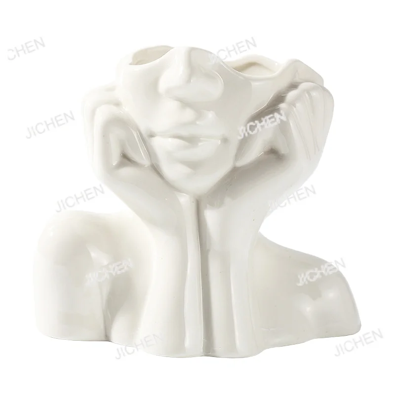 

Neu Navia style luxury resin hydroponic bottle home creative flower pot pen holder wedding ornament