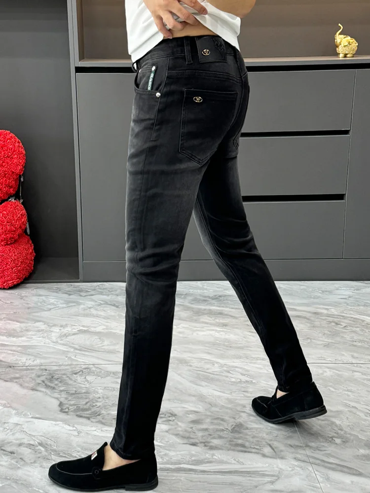 

Мужские джинсы Bla Slim Fit: Новинка осенне-зимнего сезона, легкие, прямые, повседневные, деловые, простые и стильные брюки