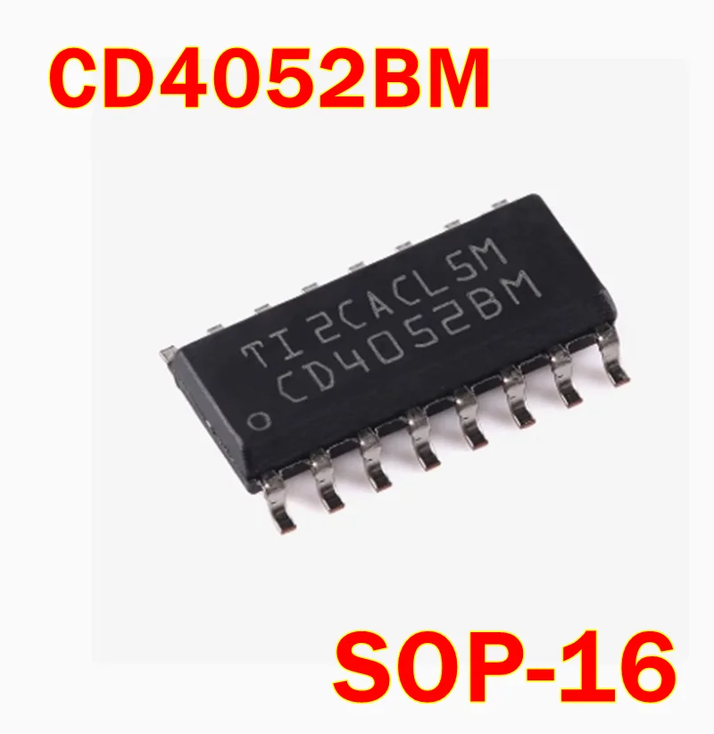 

CD4052BM SOP-16 New and Original CMOS Analog Multiplexers/Demultiplexers with Logic Level Conversion