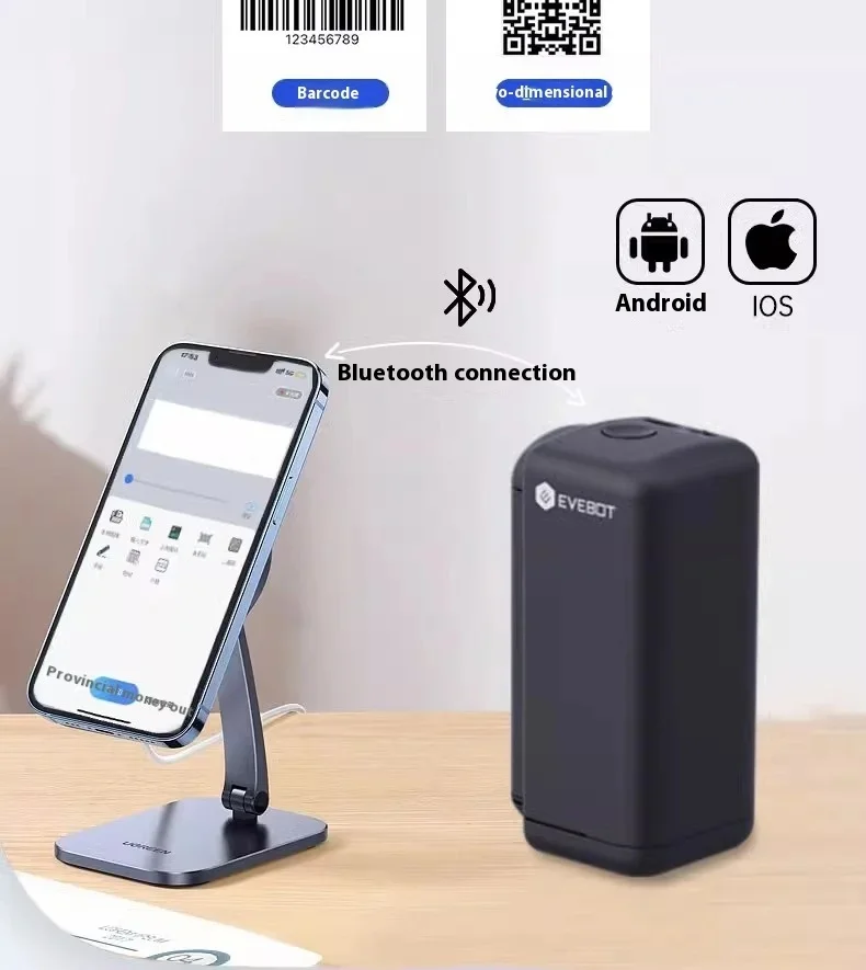 Imagem -03 - Mini Impressora a Jato de Tinta Portátil sem Fio Secagem Rápida Impermeável Personalizada Bluetooth Etiqueta de Papel Adequada para Uso Familiar