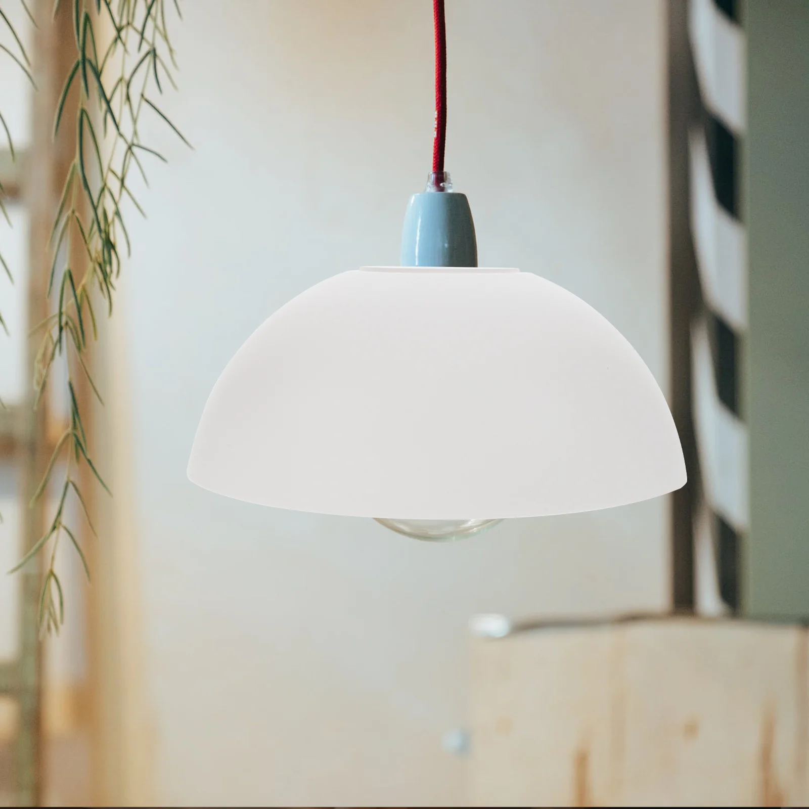 

4Pcs Plastic Lamp Shades Inclined Horseshoe Style Easy Install Bedroom Living Room Decorative Cover