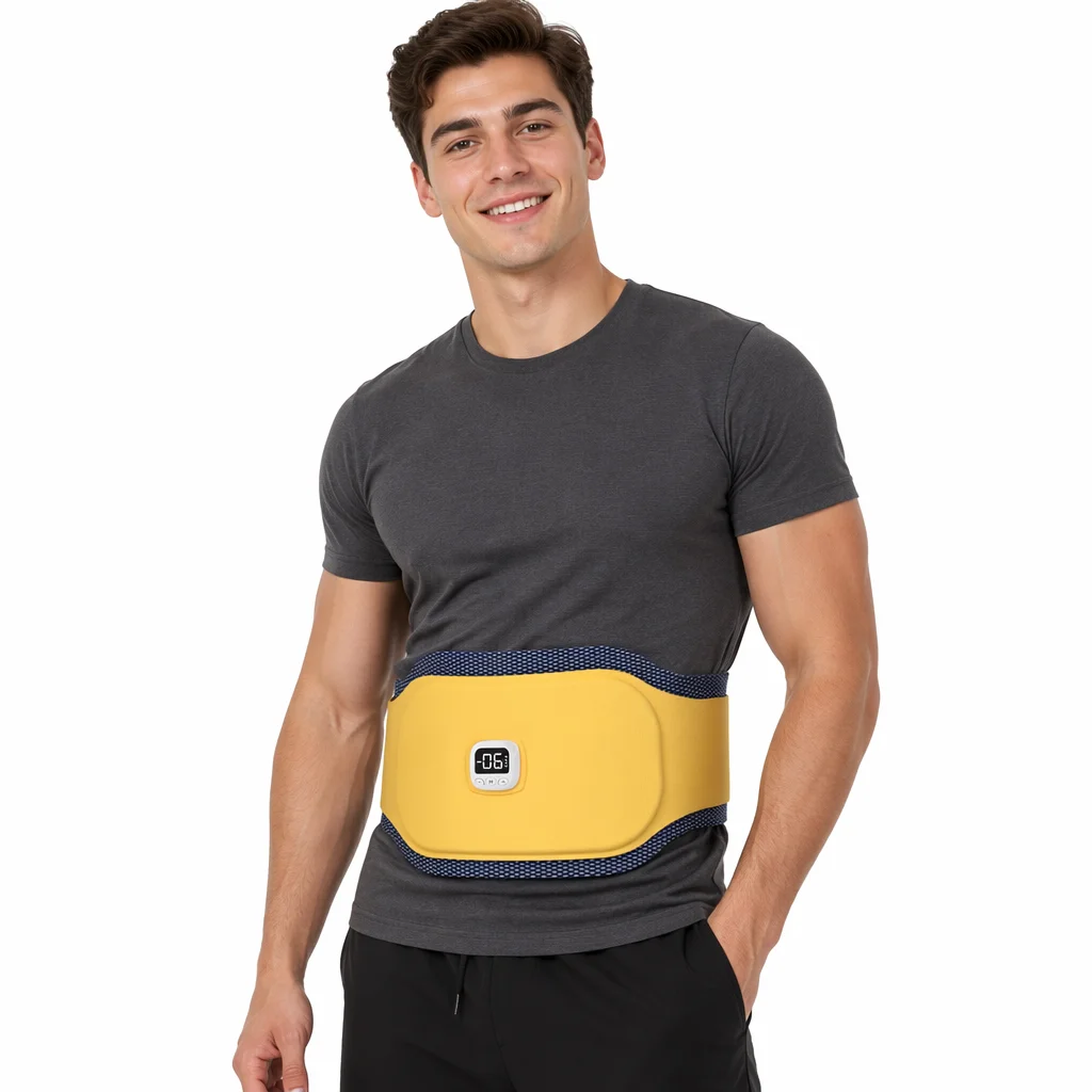 Abs Stimulator Muscle Toner Portable Muscle Training for Abdomen, Fitness Belt Ab Machine Workout Equipment