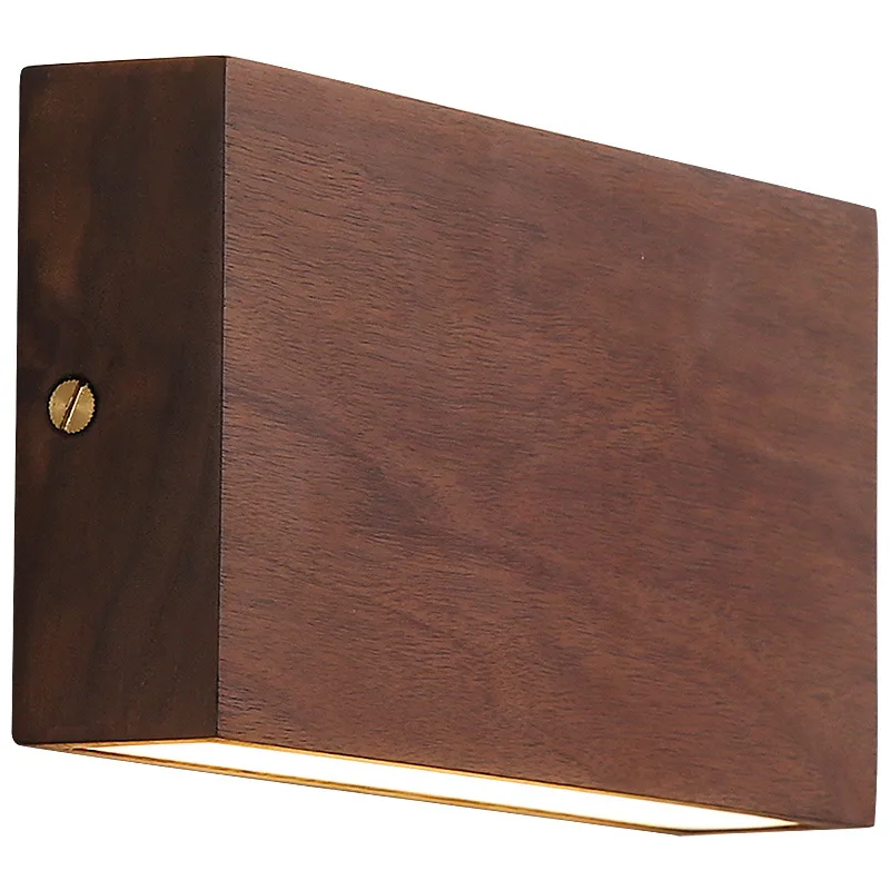

New Chinese black walnut solid wood, living room living room background wall wall wall lamp, hotel bedroom bedside aisle