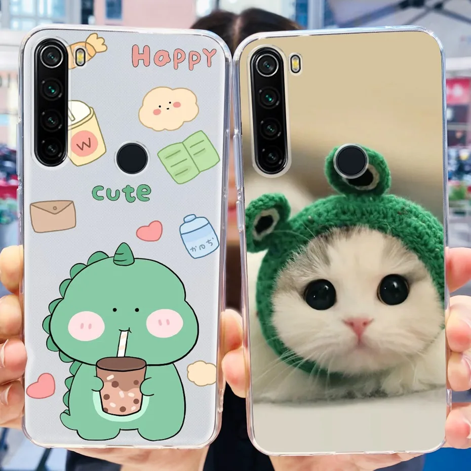 For Xiaomi Redmi Note 8 8T Phone Cases Fashion Painted Soft Silicone Back Cover For Redmi Note 8 Pro Funda Note8 T 8Pro Bumper