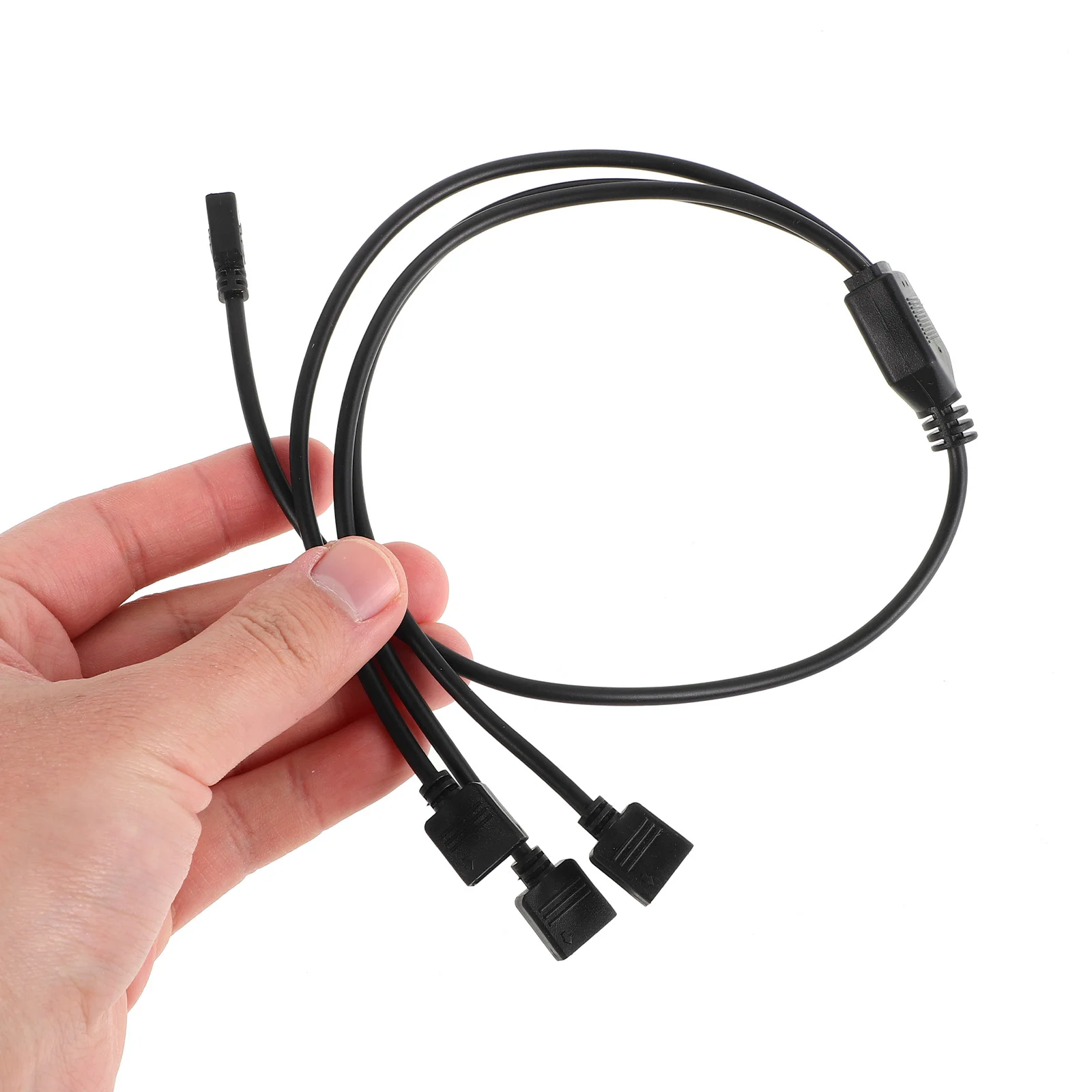 1 مجموعة 5 فولت 3pin قطعة مروحة شرائط مصباح محول الفاصل كابل 1 إلى 3 تمديد محور 50 سنتيمتر ل حافظة LED قطعة الفاصل كابل