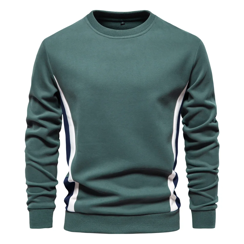 New Autumn Men O-neck Pullovers Knited Sweaters High Quality Male Cotton Solid Slim Fit Casual Pullovers Outwear Casual Sweaters