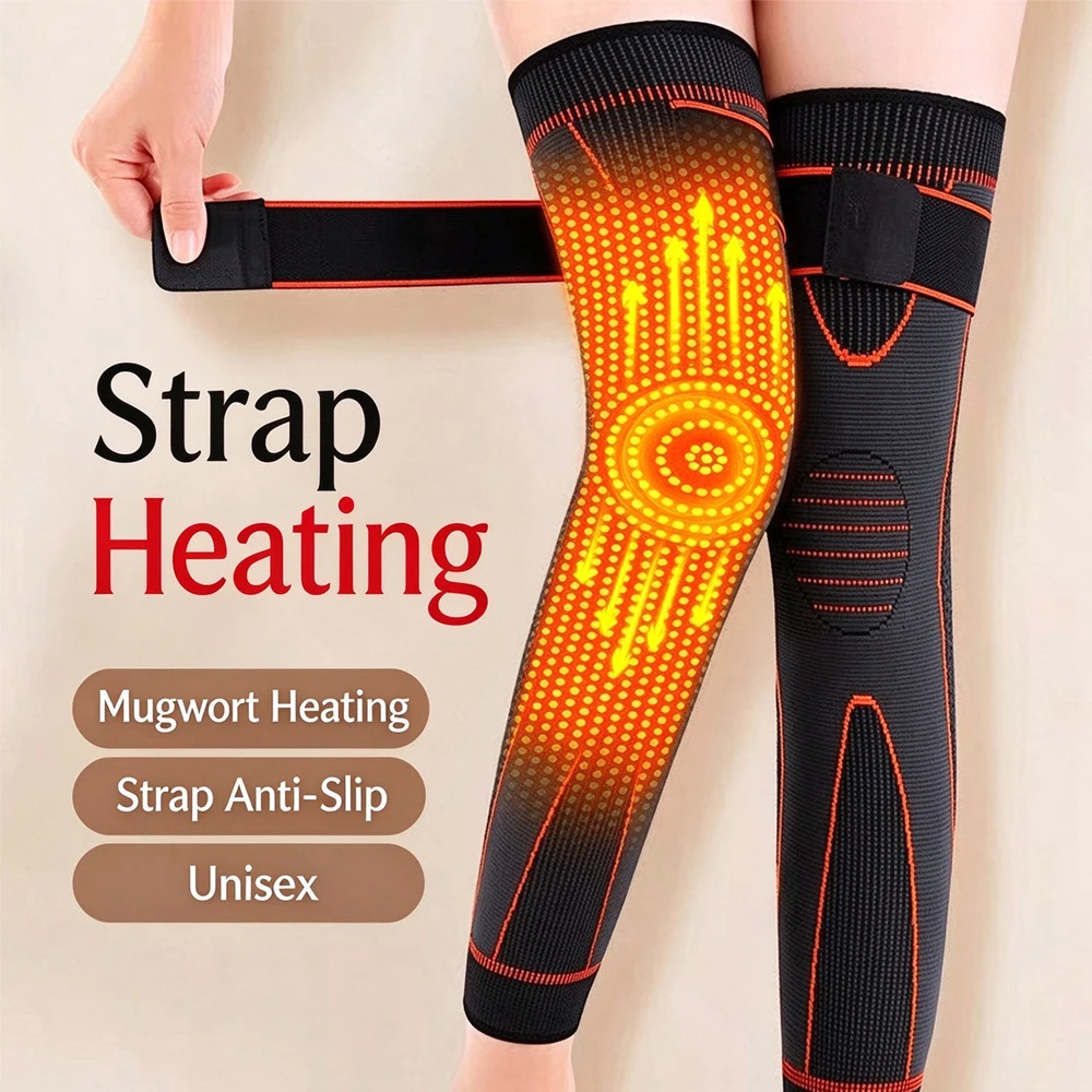 Non-Slip Knee Pads Elastic Long Leg Sleeve Bandage Pressurized Knee Pads Running Sports Warm Leg Protection Accessories