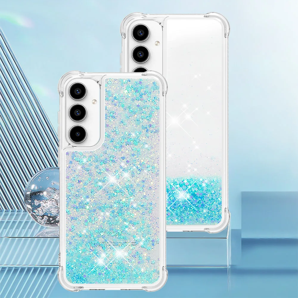 Stoßfeste Glitzer-Flüssig-Quicksand-Hülle für Samsung Galaxy A17 A37 A57 A07 A16 A26 A36 A56 A06 A05 A15 A35 A55 A05 A05S 4G 5G – Detail 3