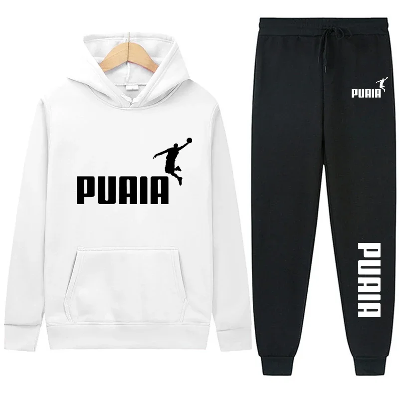 Pull à capuche et pantalon de sport pour hommes, Hip Hop Street, Vêtements de taille européenne, Tendance de la mode, Automne, Hiver, Nouveau, Ensemble 2 pièces