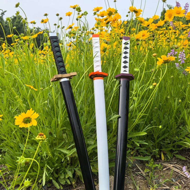 

72cm Demon Slayer Swords Real Full Size Japanese Anime Katana Samurai PU Rubber Sword Cosplay Prop home decor