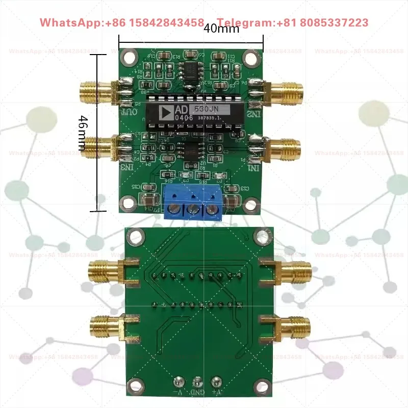 AD630 Module Phase Locked Amplifier Phase Sensitive Detection Weak Signal Conditioning Balance Modulation
