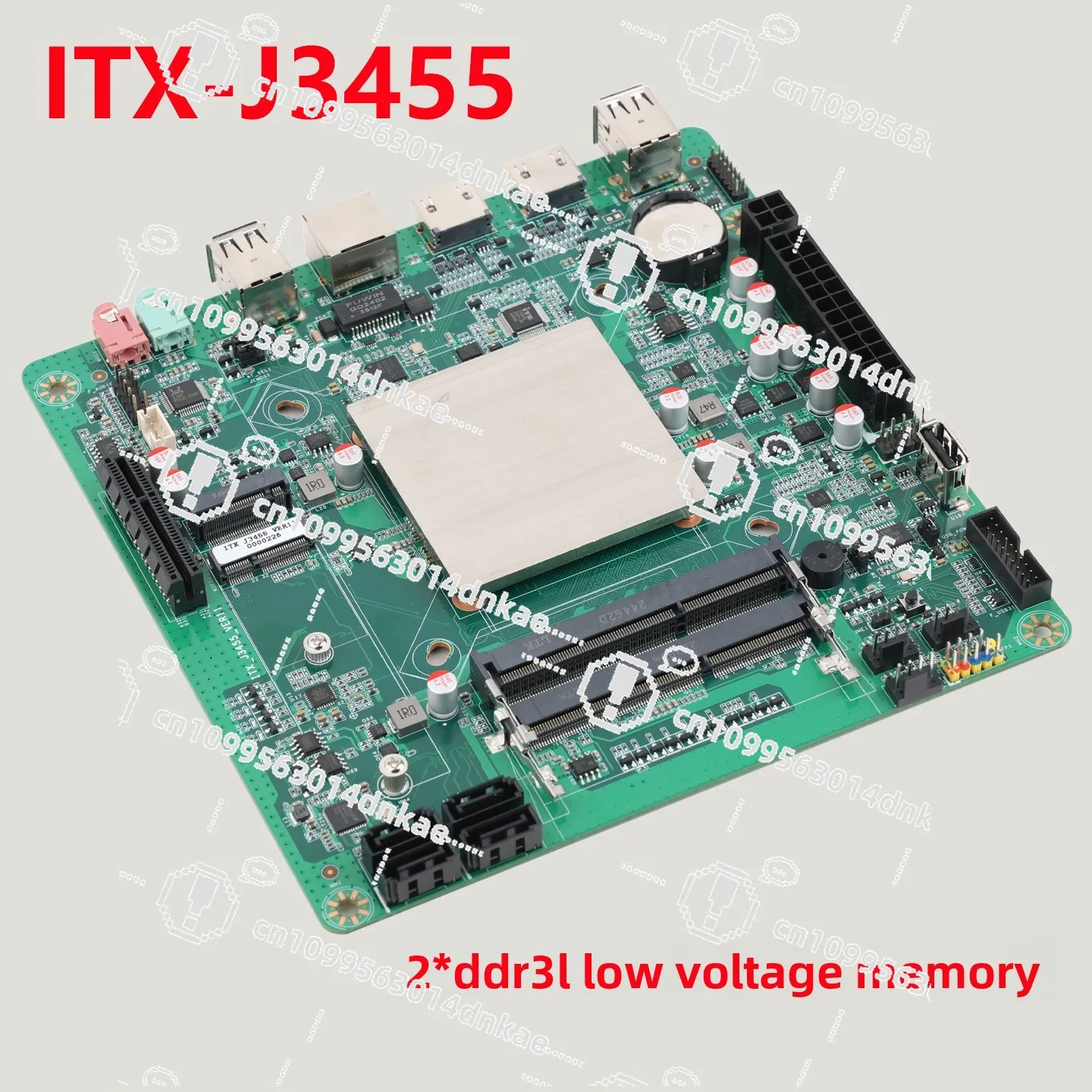 J3455 ITX NAS Main Board 2.5G Network Port 4sata,, Support System