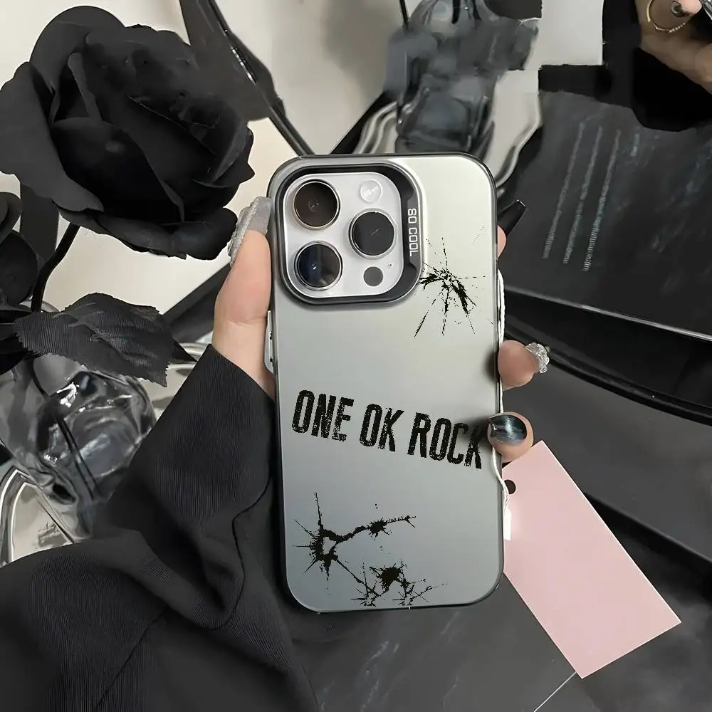 O-ONE OK ROCK TakaS جراب هاتف آيفون 17 16 15 14 13 12 11 Pro Max Air متعدد الألوان ماتي ليزر معدني أورورا فوندا #6