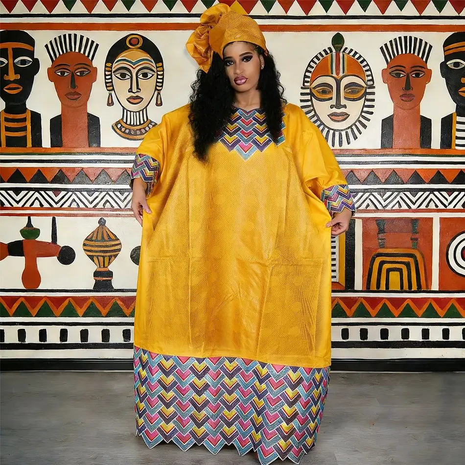 

Африканская одежда больших размеров для женщин: Новые африканские платья-дашики 2026 года с вышивкой в стиле Анкара, дизайнерские платья-робы из базина для свадеб и вечеринок