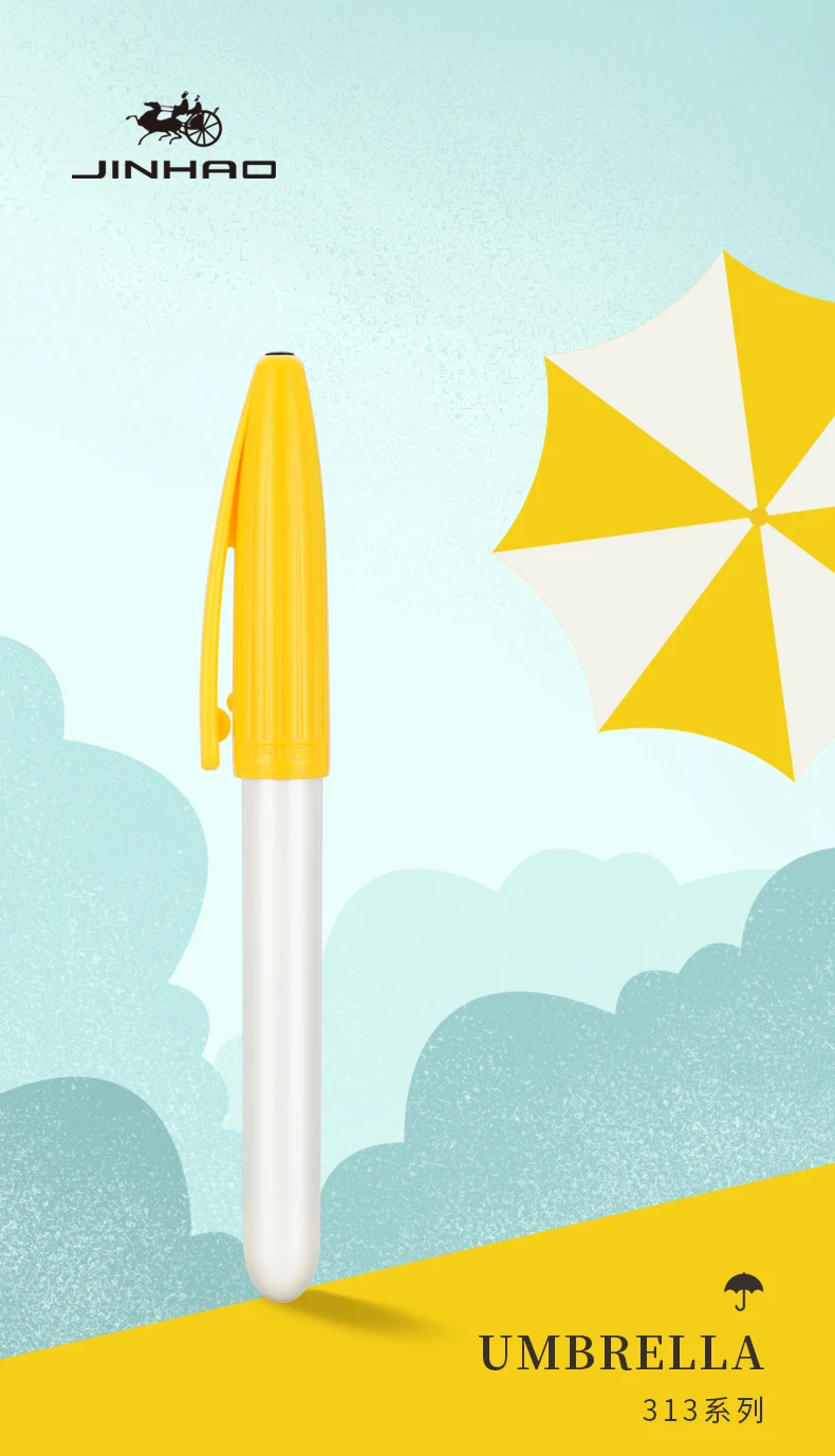 

JINHAO 313 Series Fountain Pen EF F Nib Umbrella Design Suitable for Practice Calligraphy School Office Supplies Stationery