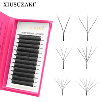 XIUSUZAKI W Shaped Lashes Bloom 2D 3D 4D 5D 6D 7D 8D Automatic Flowering Premade Fans Eyelashes Extensions YY Individual Lashes