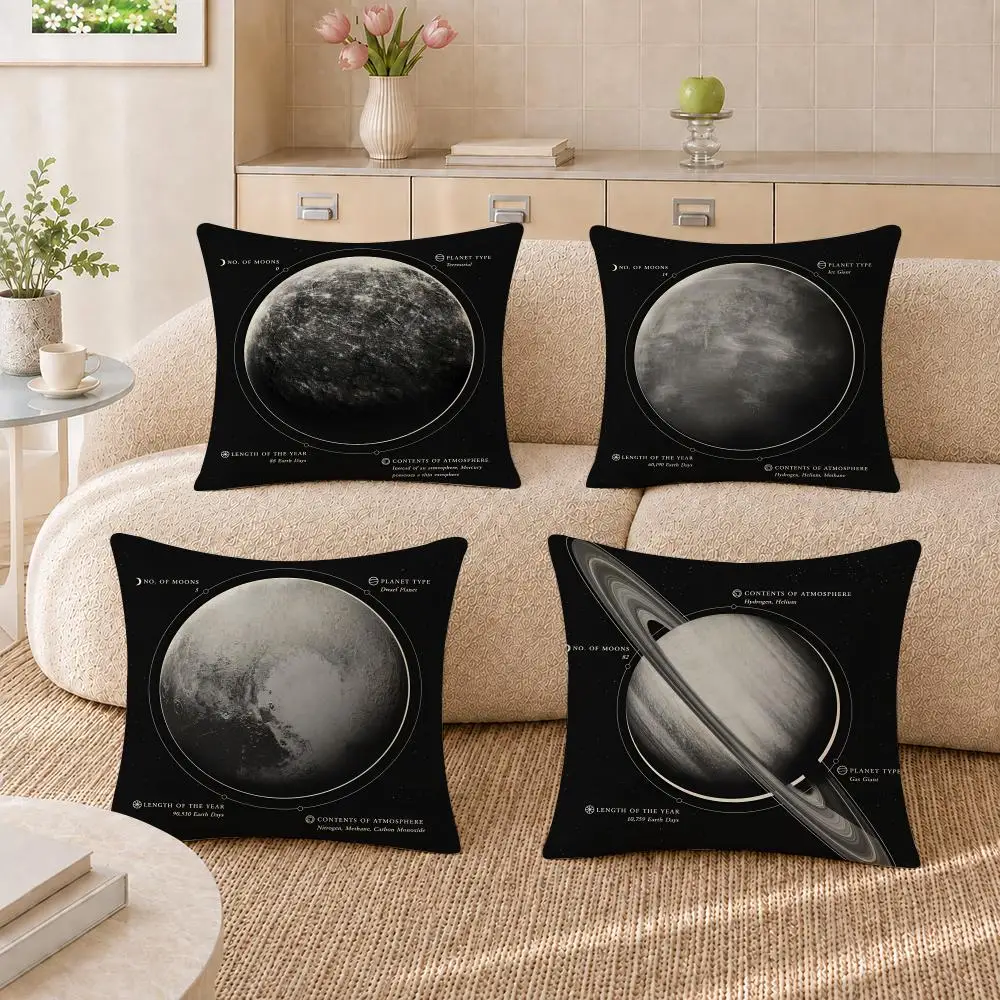 Modern Art Design Astronomy Planet Cushion Cover Pillowcase Sofa Living Room Home Gift Office Decor Protective Covers
