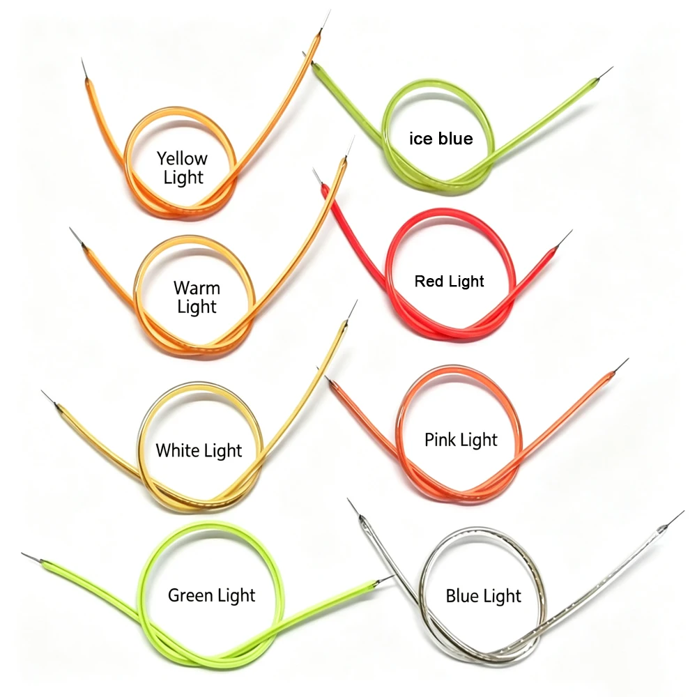 LED Flexible Filament DC3V 80mm 133mm 255mm 300mm 460mm Soft Silament Edison Bulb Lamp Parts DIY Diode Flexible Lighting