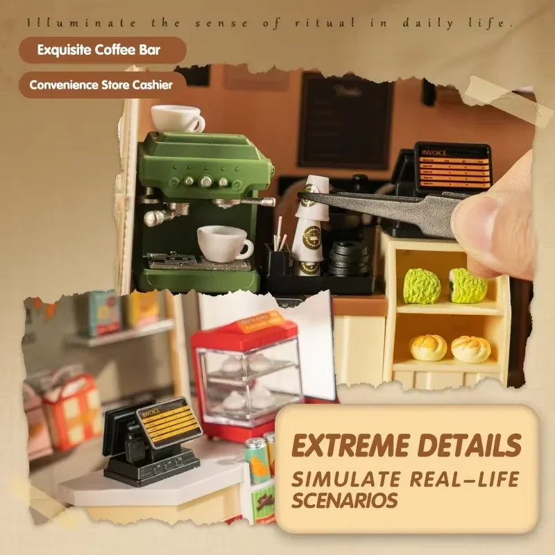 2026年新作 ドールハウス ミニチュア DIYキット 手作り木製クラフト ドールハウス 家具付き 小さな部屋の装飾 おもちゃ 子供 大人向けギフト