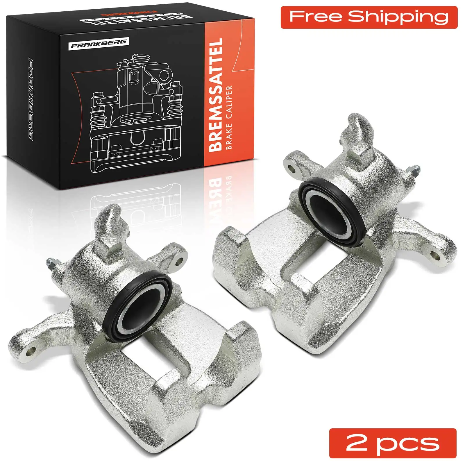 Frankberg 2x Remklauw Achteras Links Rechts voor Land Rover Range Rover L320 L322 344667LR015581 344666LR015583