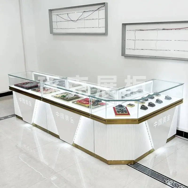 custom.Factory Price Luxury LED Mall Jewelry Cell Phone Watch Perfume Pharmacy Store MDF Board Heavy Duty Etagere Custom Color D