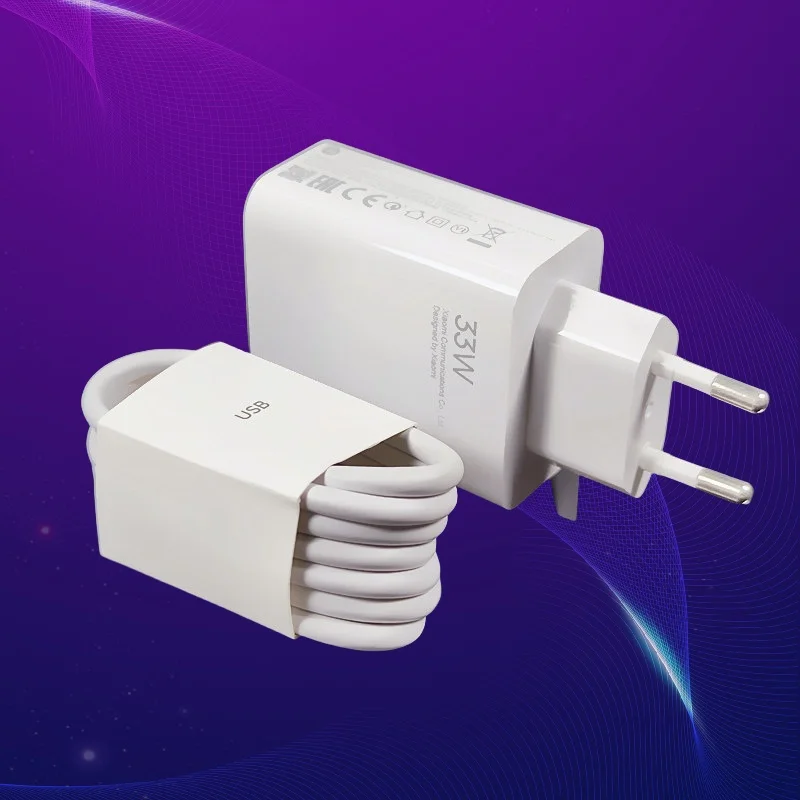 33 واط شاحن Xiaomi محول الشحن السريع 6A نوع C كابل ل mi 11 لايت 10 برو Poco X3 X4 M3 ريمي نوت 9 10 برو