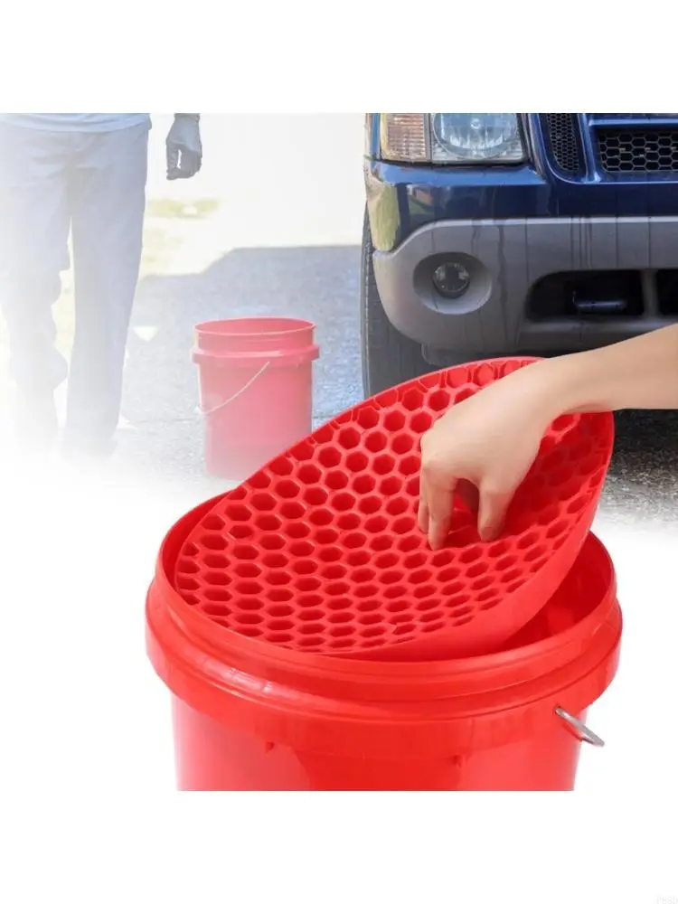  Plastic Bucket Stand Bucket Insert Grit Trap for Wash Storage and Garage Cleanup