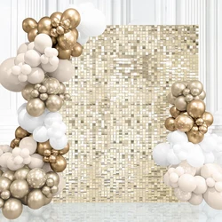 Panels Glitter Wall Shimmer Wall Backdrop Decor Sparkly Sequin Backdrop for Parties Stage Bridal Shower Graduation Disco Stage