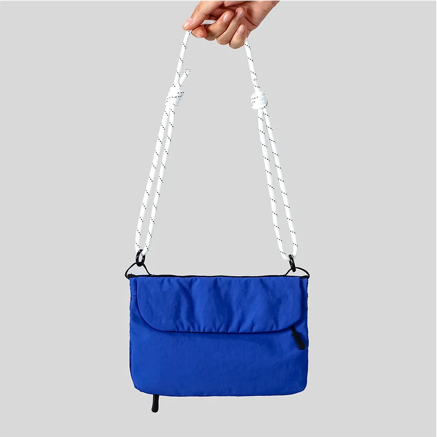 حقيبة كتف مفردة كاجوال خفيفة الوزن للجنسين للاستخدام الخارجي، حقيبة كروس جديدة متعددة الوظائف مع حبل تسلق وهاتف قابل للطي