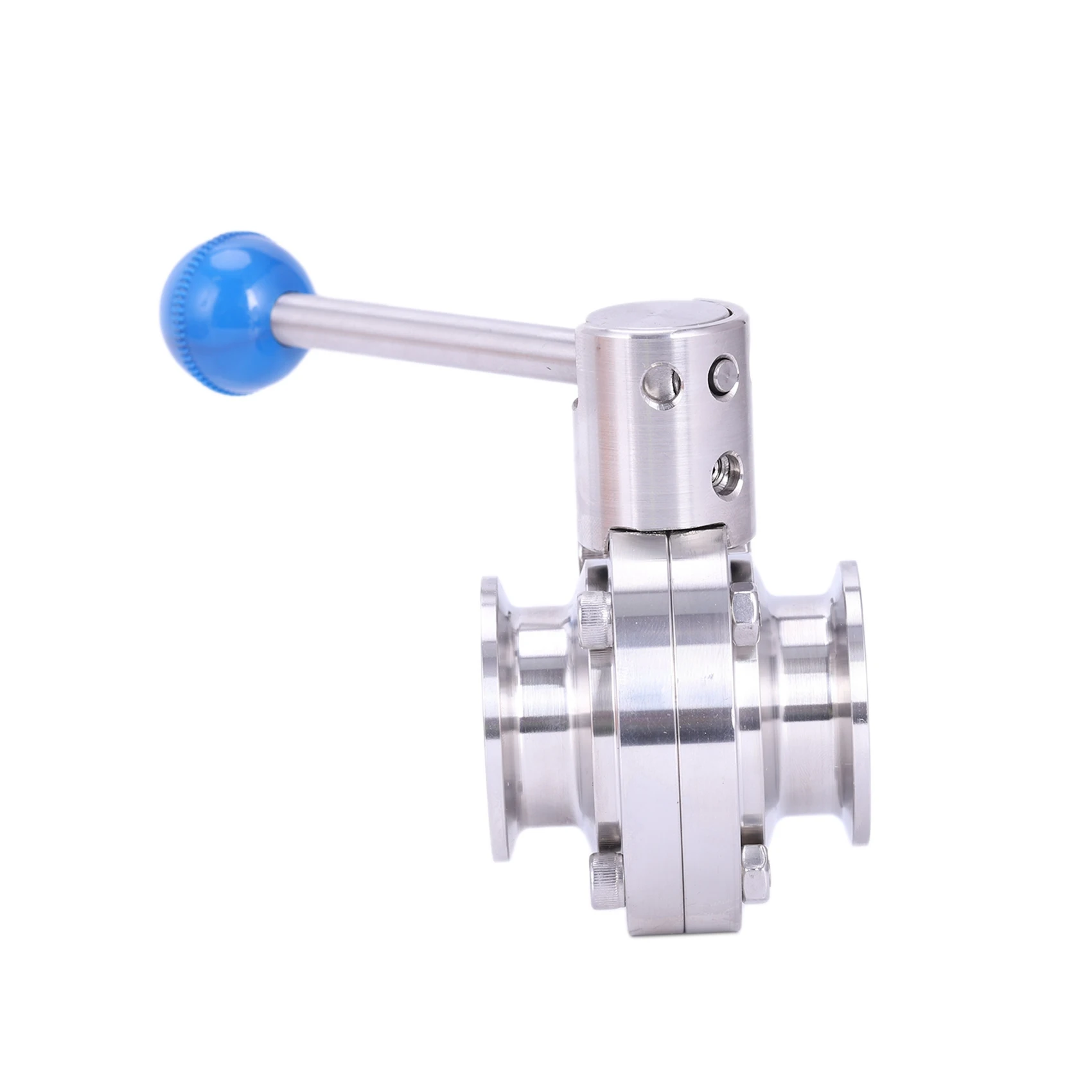 

2X 1-1/2Inch 38Mm Sus304 Stainless Steel Sanitary 1.5Inch Tri Clamp Butterfly Flow Control Valve Homebrew Beer Dairy-[LUCK 9]