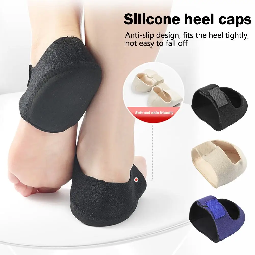 Plantar Fasciitis Gel Heel Protectors for Women & Men Heel Inserts Pads Support Cushion Achilles Tendonitis Dry Cracked Heell