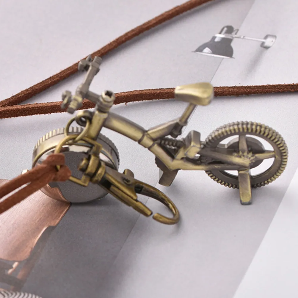 

Винтажные карманные часы в форме велосипеда, из сплава, декоративный подвесной кулон с веревкой для подарка, демонстрации и переноски