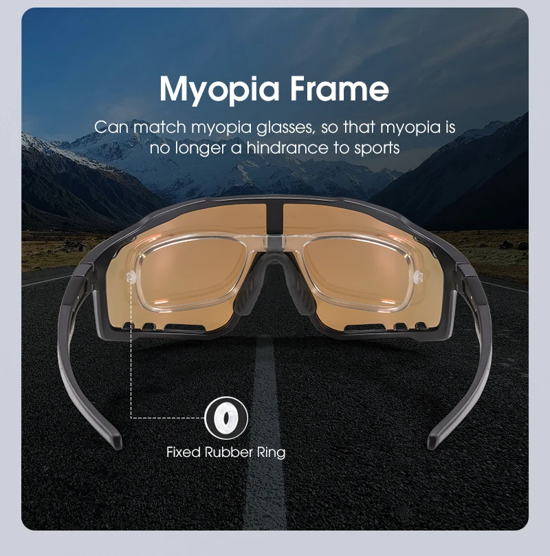 Kapvoe Radfahren Brille MTB Reiten Laufen Sonnenbrille UV400 Skifahren Angeln Klettern Brille Mann Frau Fahrrad Brillen – Detail 11