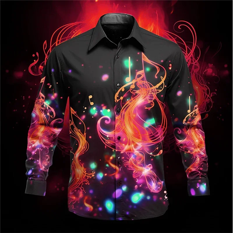 

Marble Texture Shirt Tops Fashion Men's Luxury Lapel Shirt Suit Casual Party Street Comfortable Soft Designer Design Plus Size