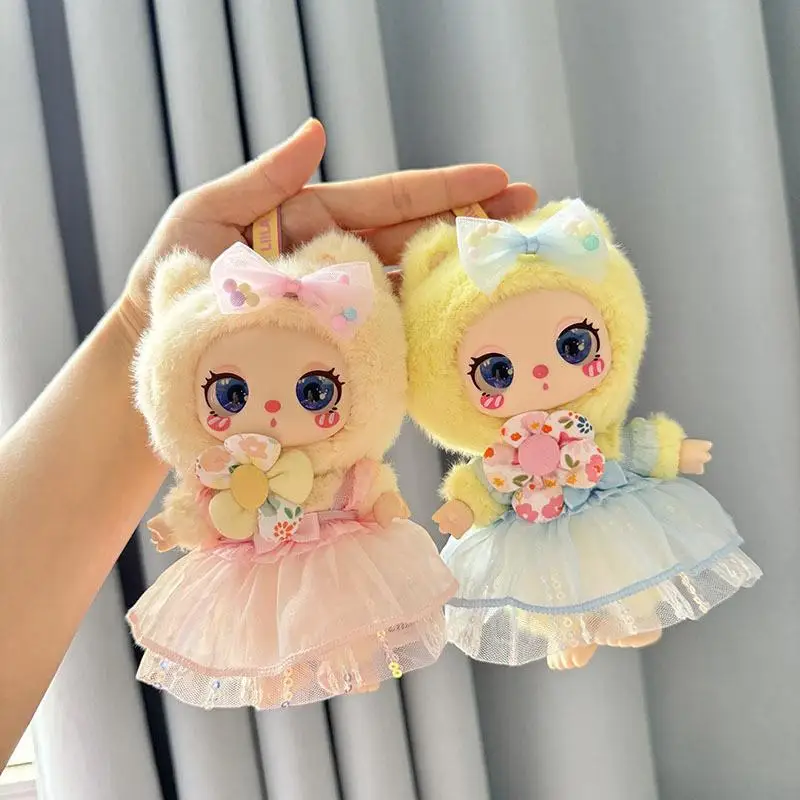 16cm Mini Doll'S Clothes Outfit Accessories For Liila lucky Cat Idol Colored sequined skirt Clothing gift