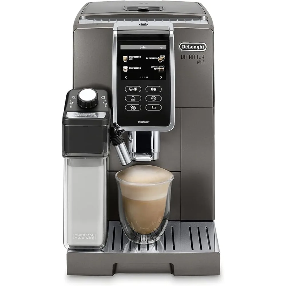 

Dinamica Plus with LatteCrema System, Fully Automatic Coffee Machine, Colored Touch Display,Titanium