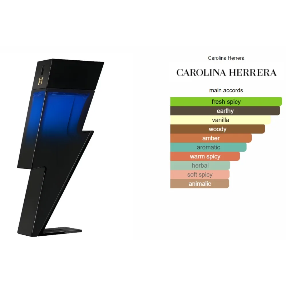 عطر رجالي فاخر من CH Bad Boy Designer Spray Eau De Parfum Le Parfum، إصدار Lightning، عطر يدوم طويلاً للرجال