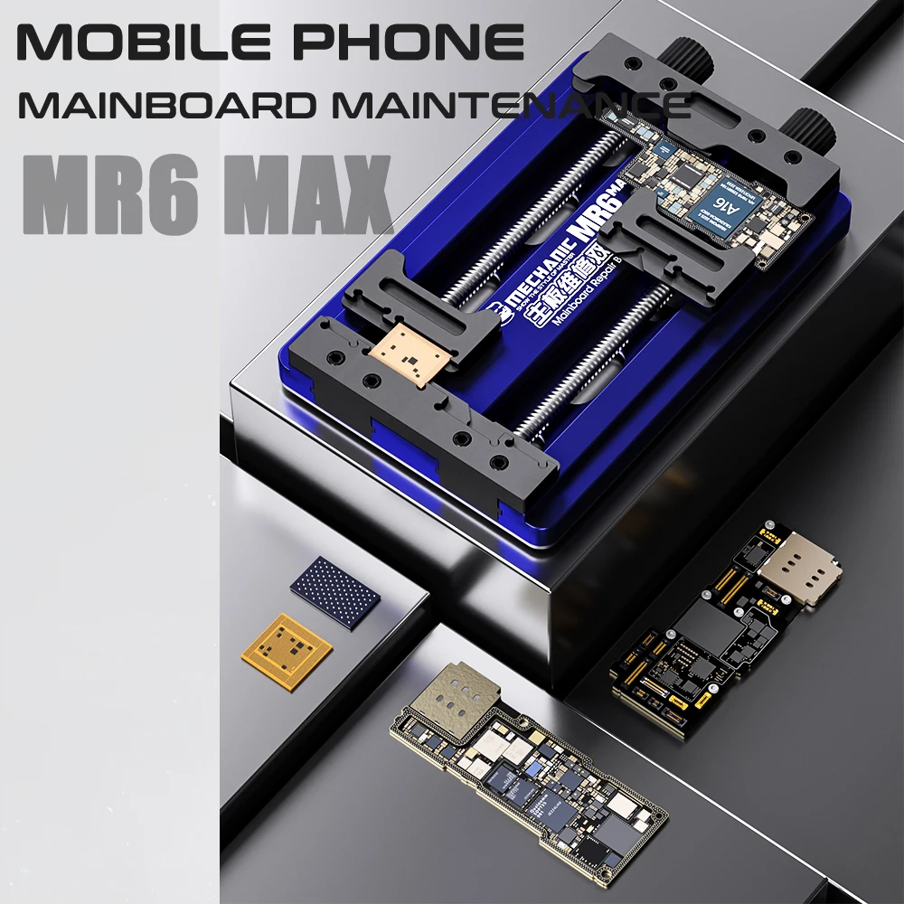 MECHANIC MR6 Max Fixed Fixtures Biaxial Fixture Thermostability Anti-Static for iPhone Motherboard IC Chip Soldering Repair Tool