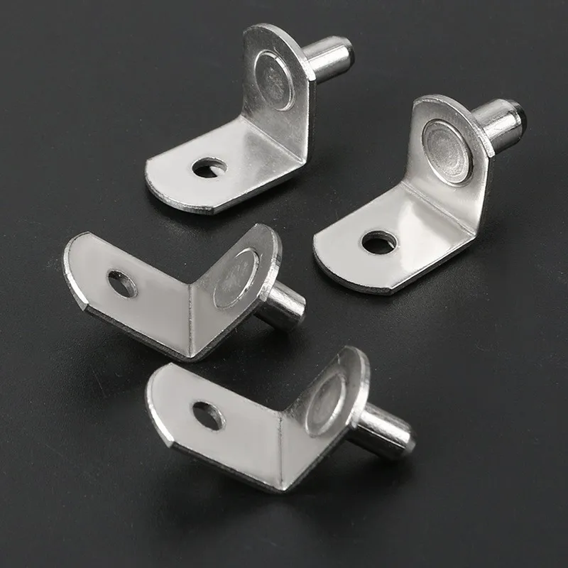 23 pcs 6.2*10mm Nickel Plated Iron Nickel Plated Shelf Pins, great for Kitchen Cabinet Shelving, Easy Insert Install