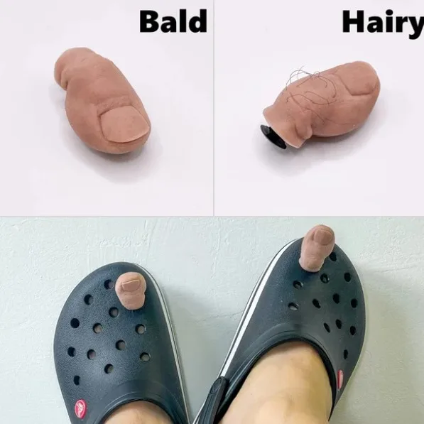 Bestseller Creativity Big Toe Croc Charm DIY Accessories PVC Praise Shoe Charmas Clow for Clogs Slides Gift Idea Easy to Install