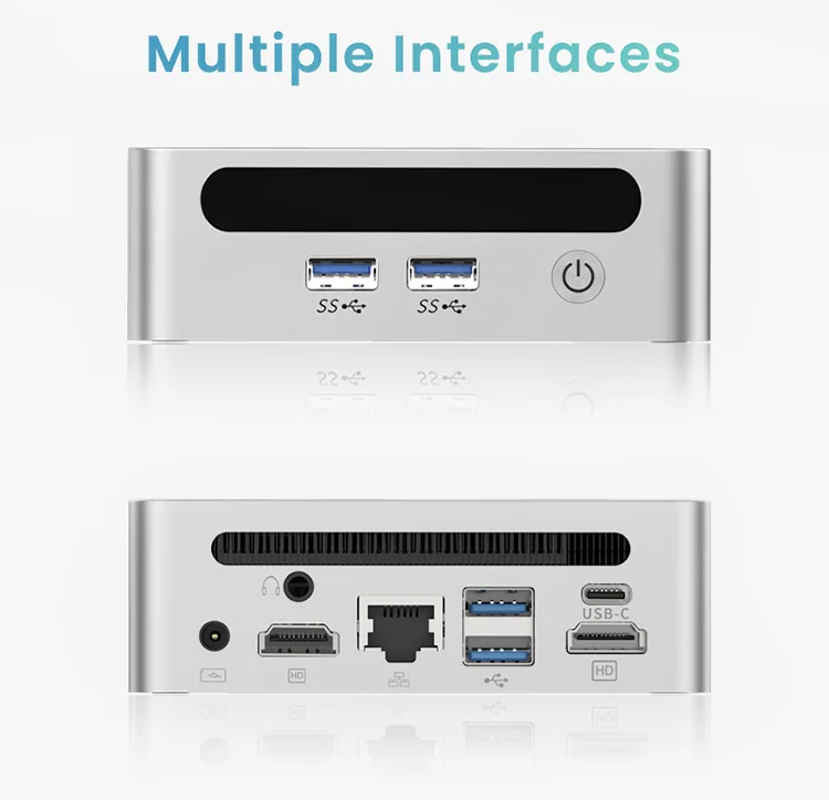 Mini PC Windows 11 Pro AMD Ryzen7 5800H Mini computer 16/32 GB DDR4 512 GB/1 TB PCIe M.2 SSD WiFi 6 BT5.2 Piccolo computer desktop