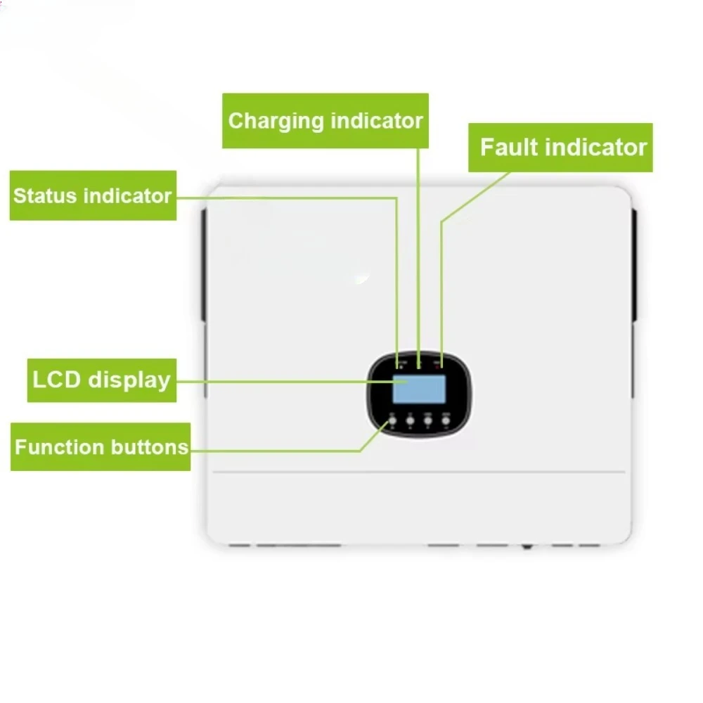 Dc to Ac Solar Inverter Pure Sine Wave 8000W 10Kw 10Kva 12Kw Single Phase Off Grid Hybrid Solar Power Inverter