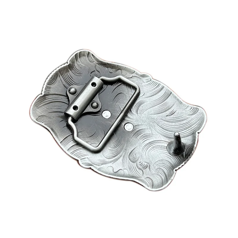 Lead horse cross belt buckle Western style