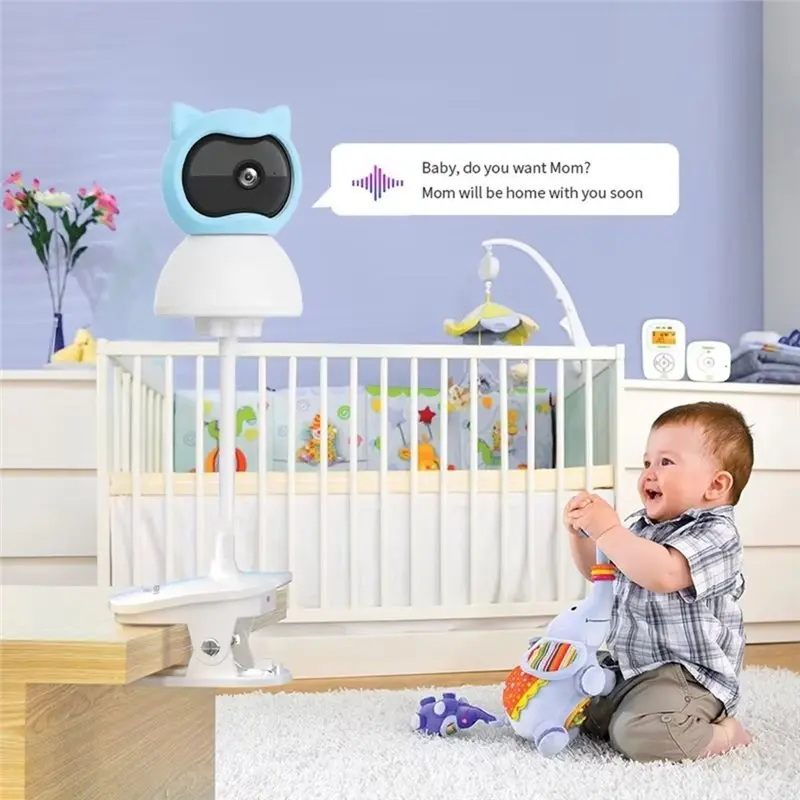 ABWZ-EU Plug Indoor Wi-Fi Baby Monitor Camera Home Security Device Functionality, Including Two-Way Audio,Motion Detection- 1Set