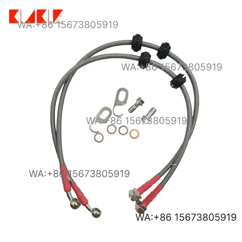 For Wmwmnu  KLAKLE Stainless Steel Brake Hose Kit  EP3 Rear Left Position 350mm 750mm OE 45251THAH00