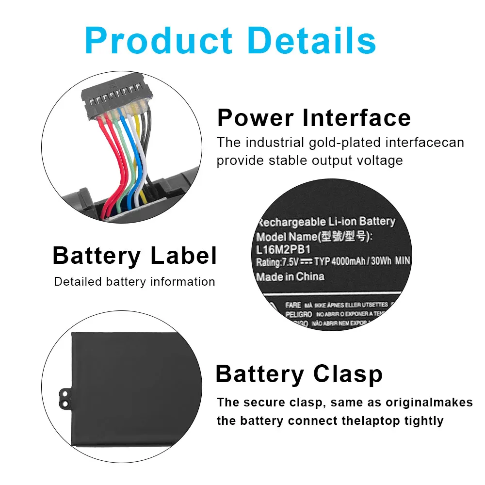 L16M2PB1 L16C2PB1 L16L2PB1 Laptop Battery For Lenovo IdeaPad 330 320 320-14AST 320-14IAP 320-14IKB 320-14ISK 320-15ABR 320-15AST